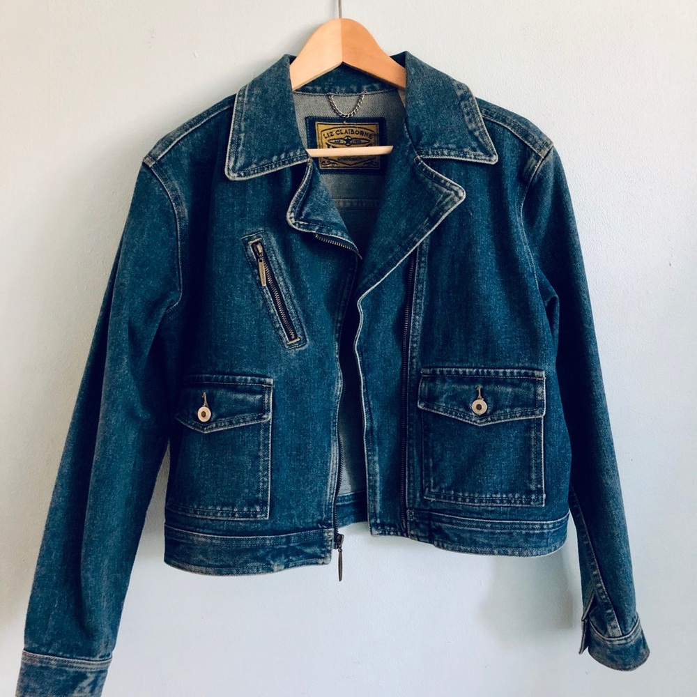 Liz Claiborne Moto Denim Jacket